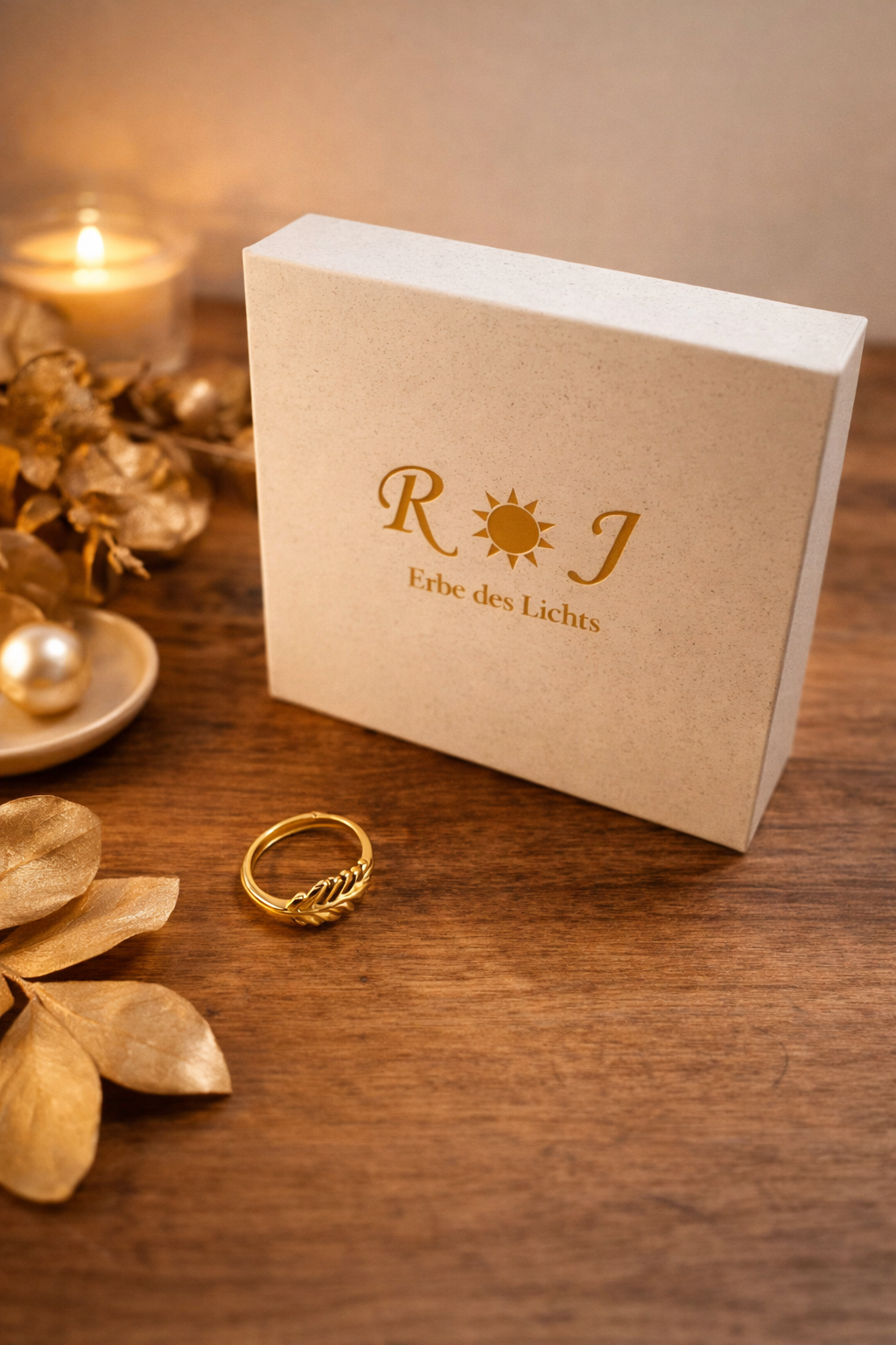 Feder der Schönheit - Ring